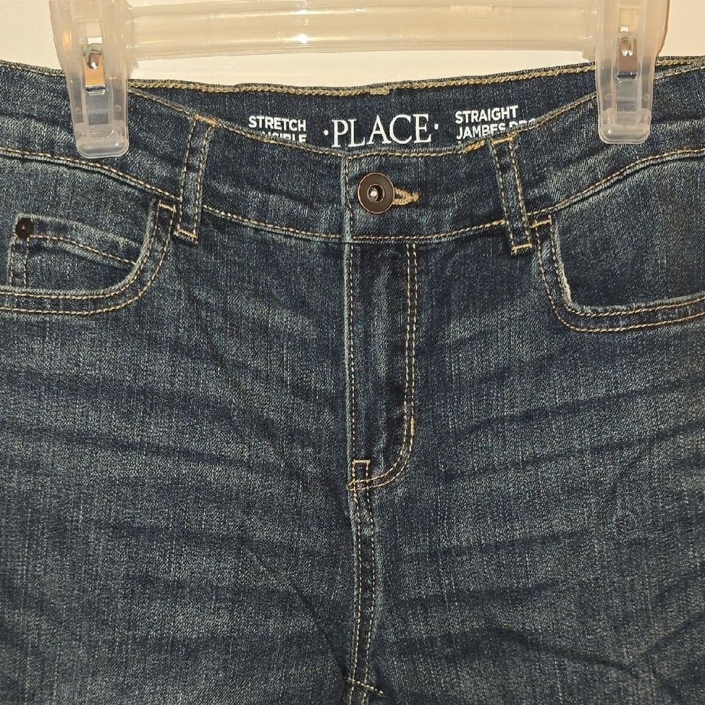 Place Boys Size 12 Dark Blue Skinny Jeans LOT-Q - Picture 5 of 8
